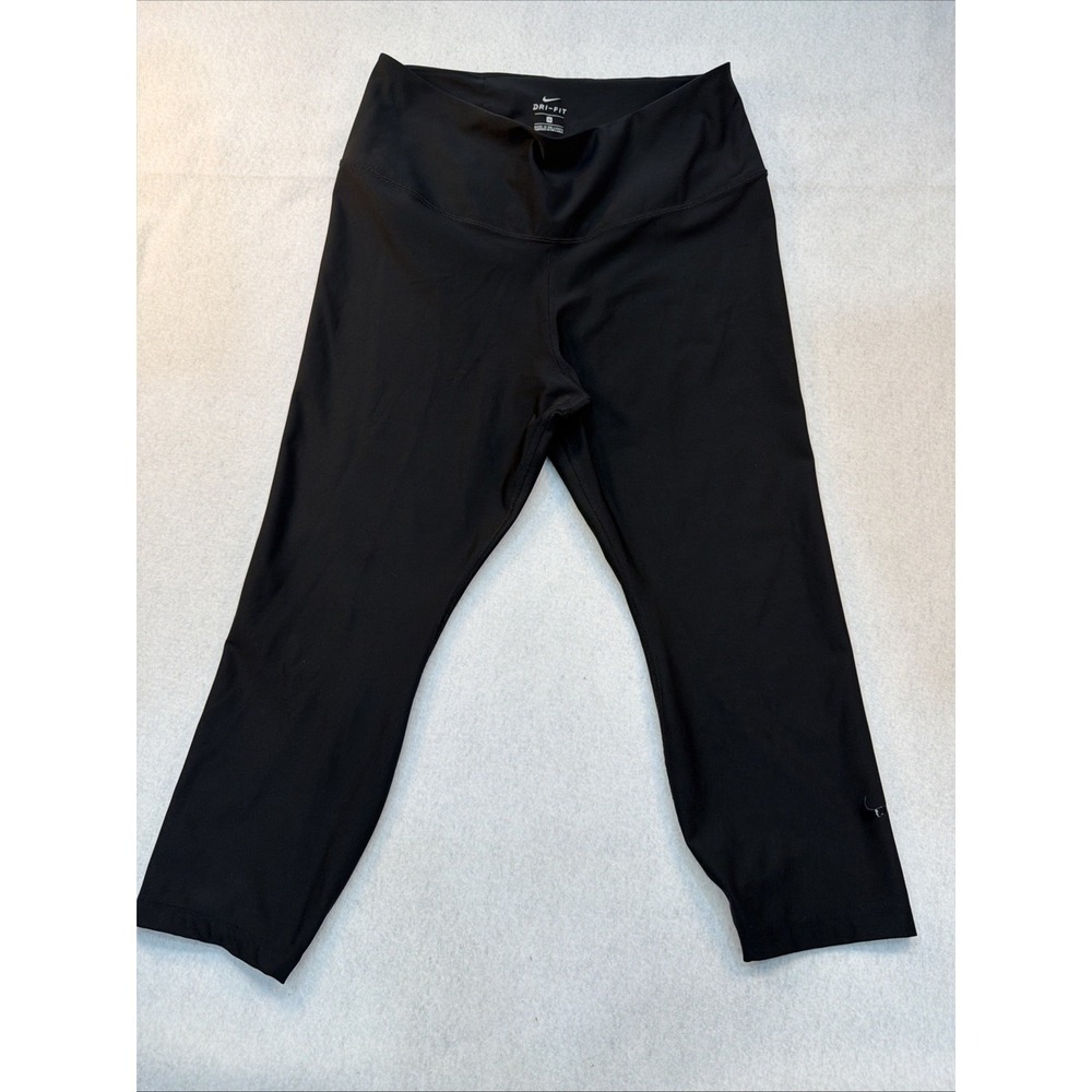 Nike Dri Fit Athletic Capri Pants Womens Size 1X Black RN#56323 CA#05553